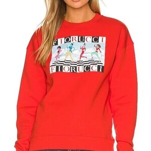 Fiorucci Red Graphic Sweatshirt
